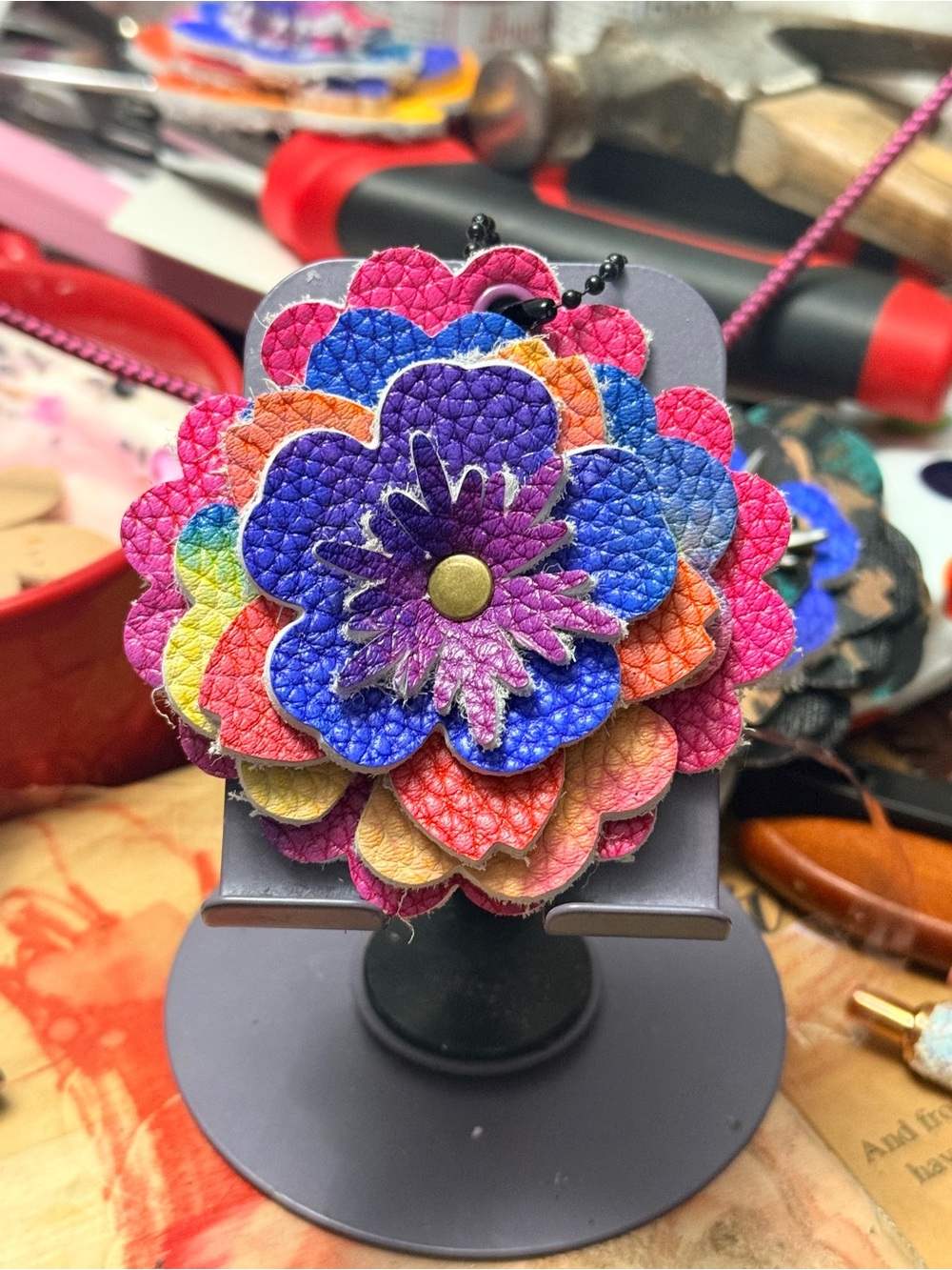 Handmade Floral Bag Charm